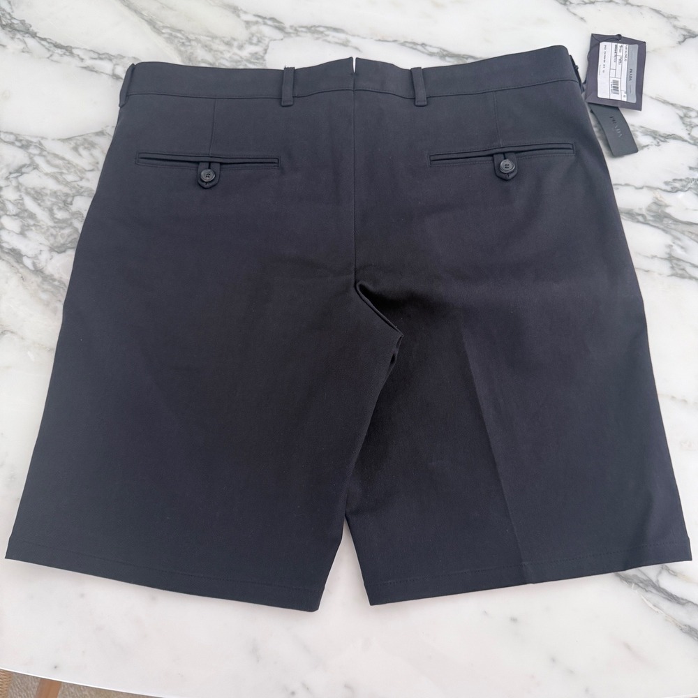 Prada Milano Mens Navy Blue Stretch Cotton Shorts SPE22 Size 52 (US 37 in)